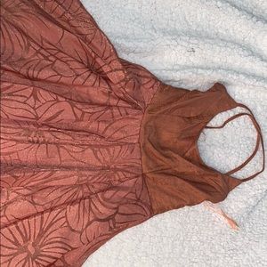 Rosy Pink Strappy Back Dress